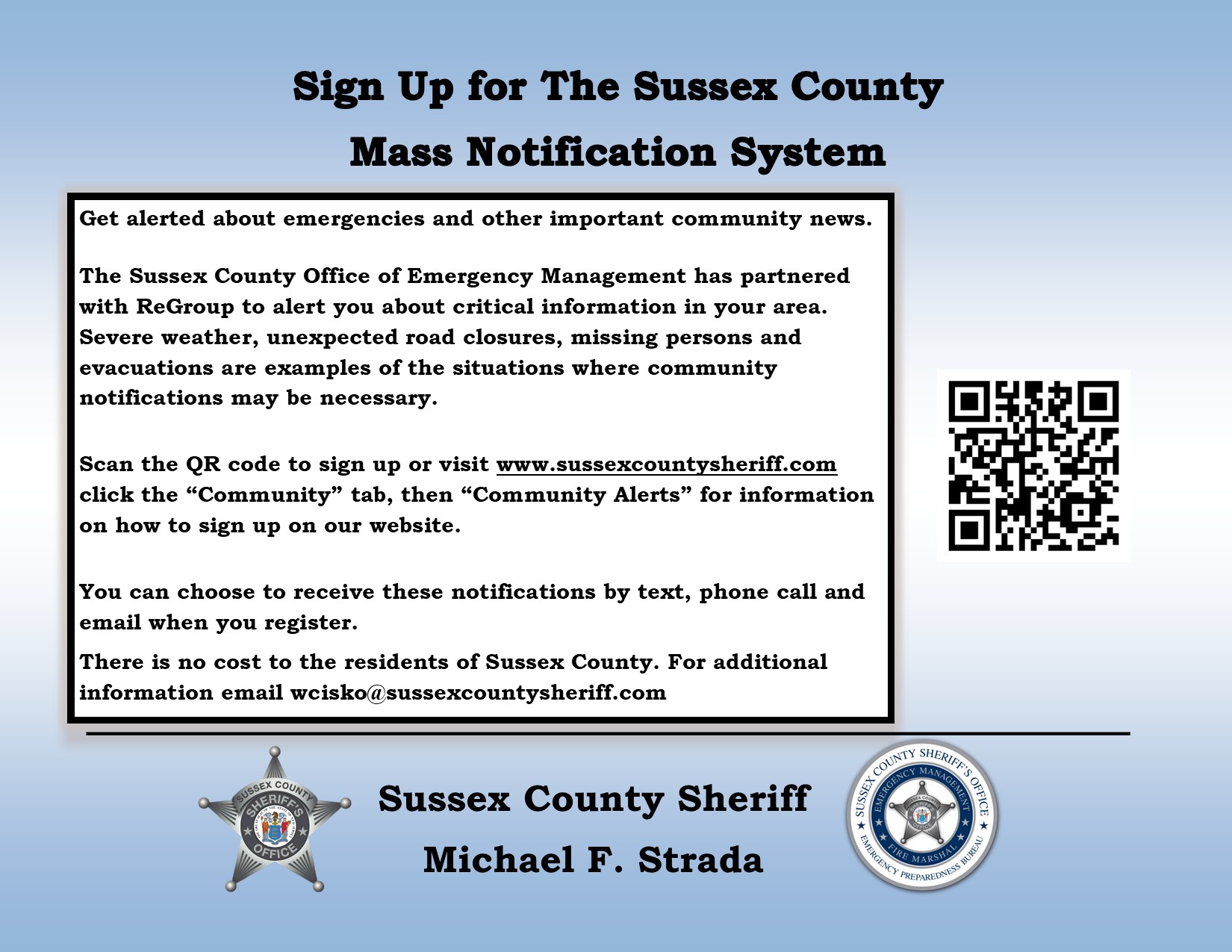 Mass Notification Sign Up